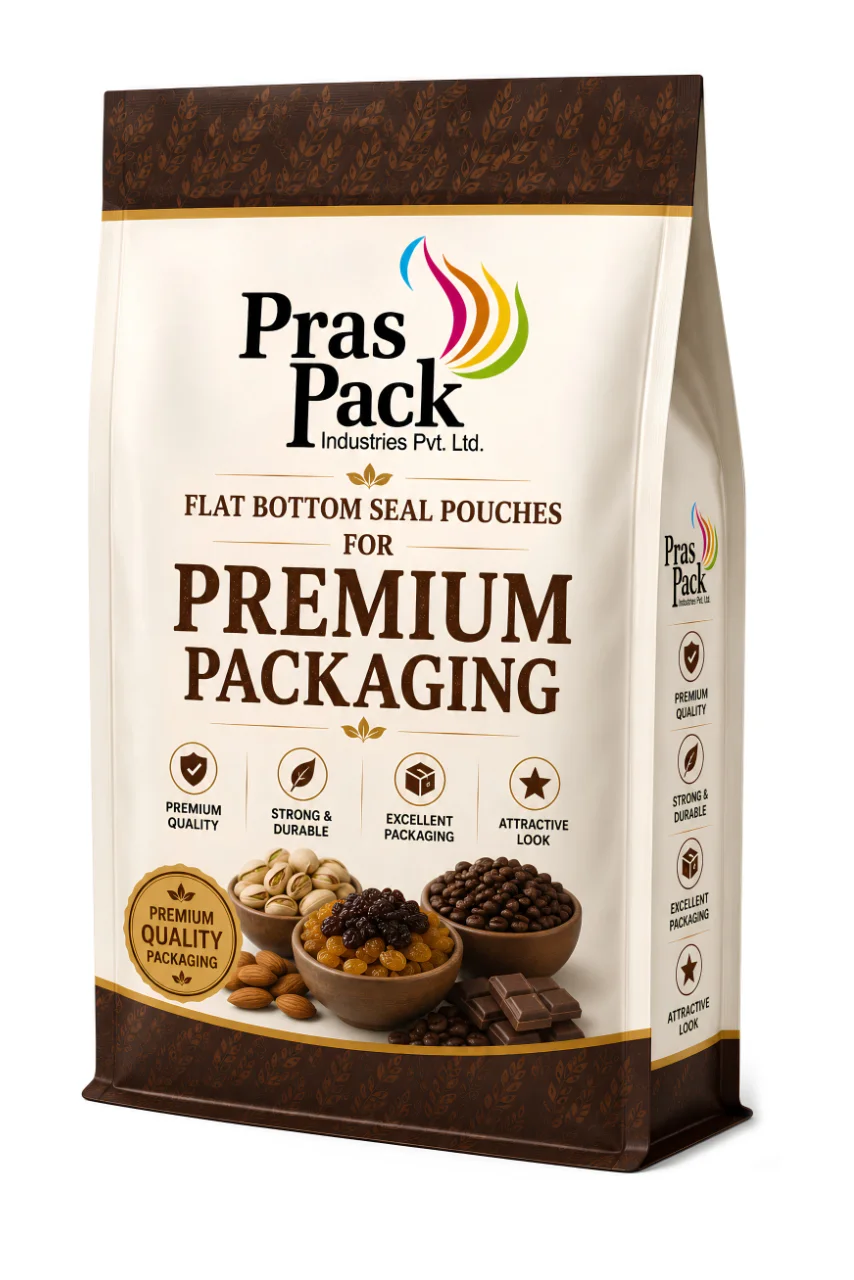 Flat Bottom Seal Pouches